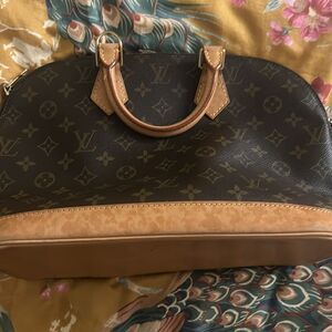Louis Vuitton Brown Monogram Handbag AUTHENTIC